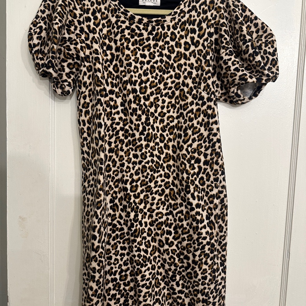 Velvet- Leopard Print Dress